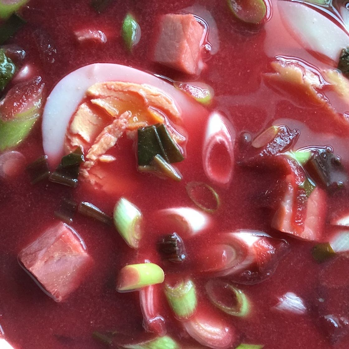 Botvigna / Botvinja / Botvinnik (beef and beet soup / beet soup)