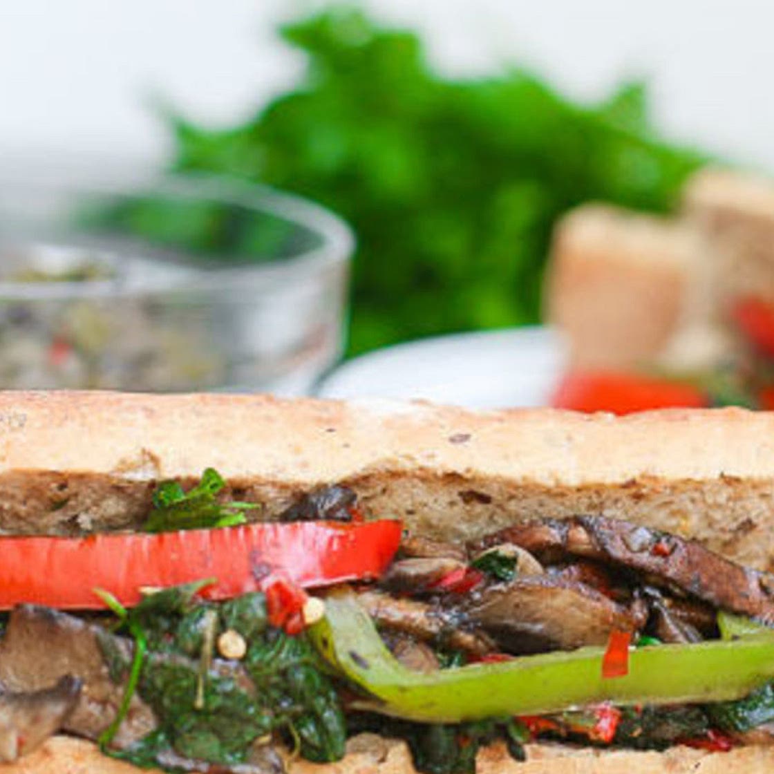 Philly Portobello Steak Sandwiches