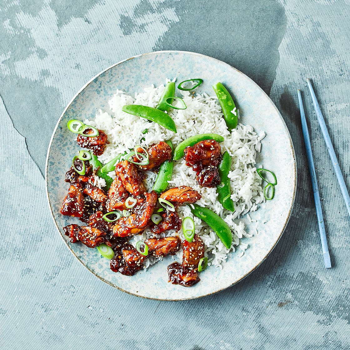 Chicken Teriyaki With Sugar Snap Peas