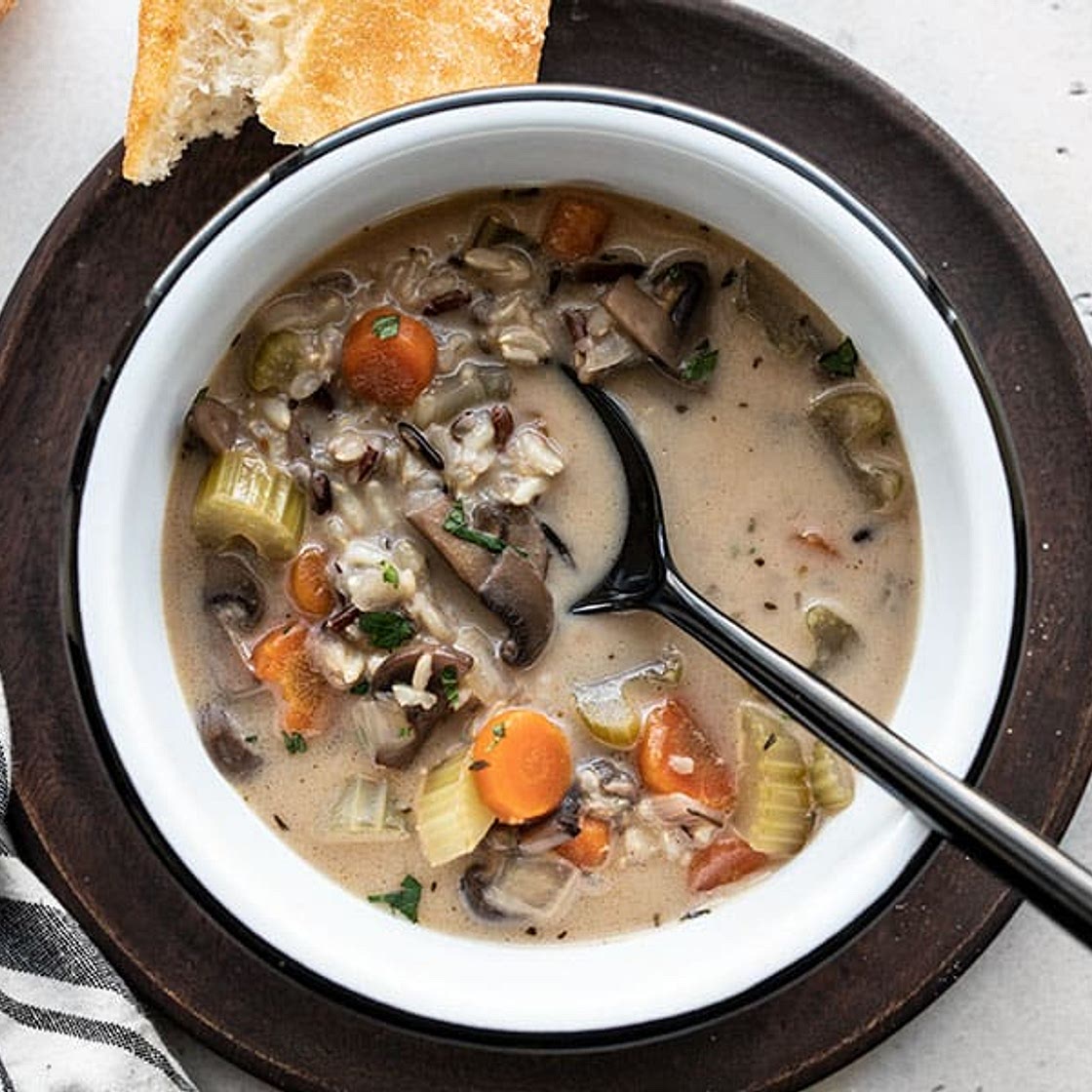 Creamy Vegetable Wild Rice Soup