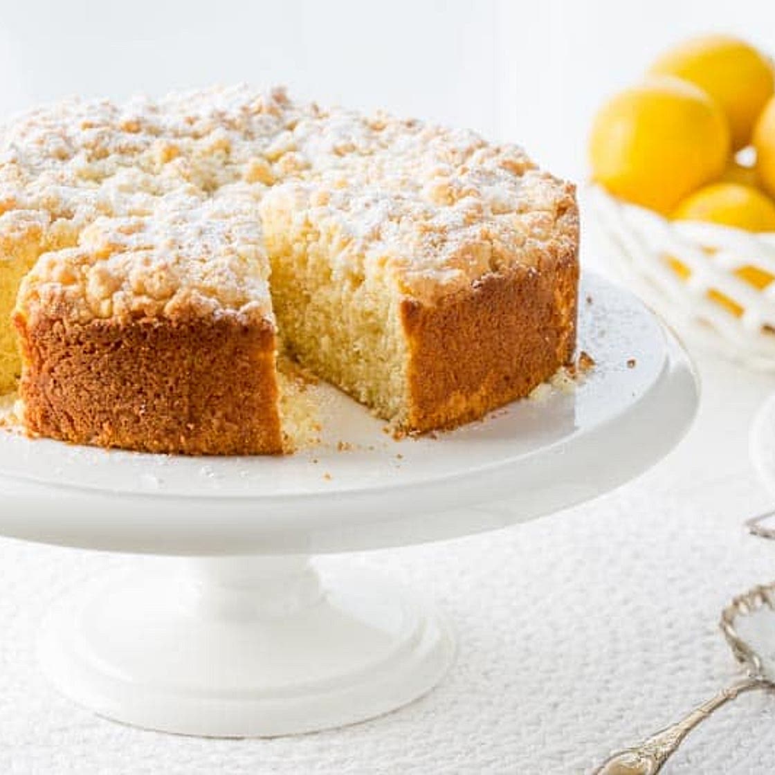 Lemon Crumble Breakfast Cake