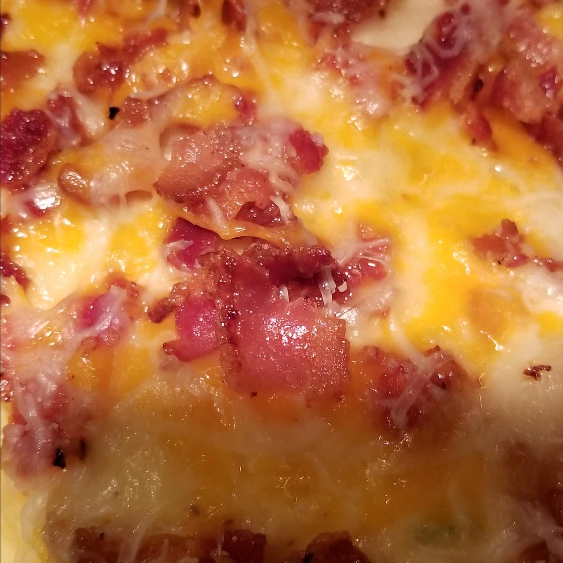 Twice Baked Potato Casserole With Bacon