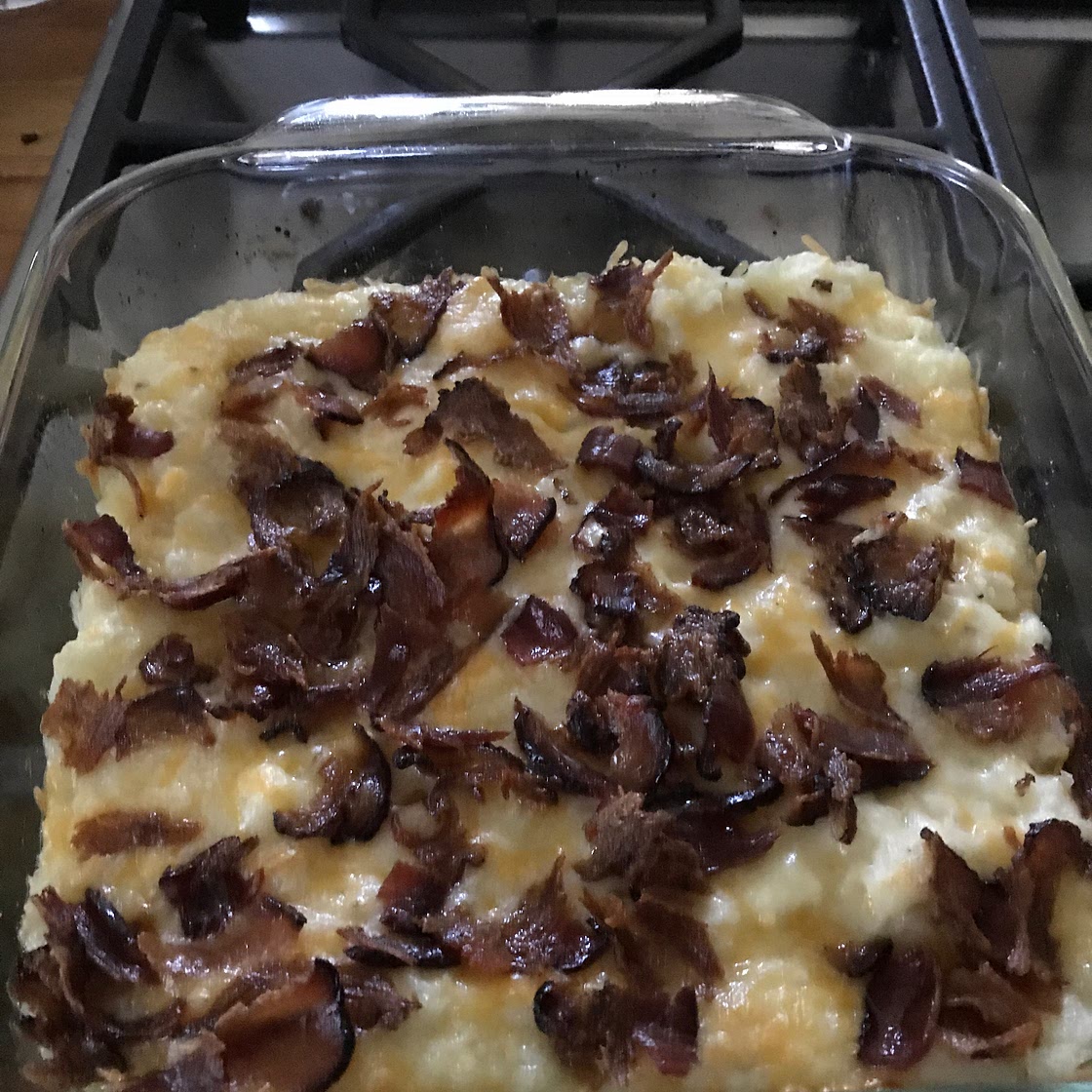 Twice Baked Potato Casserole With Bacon