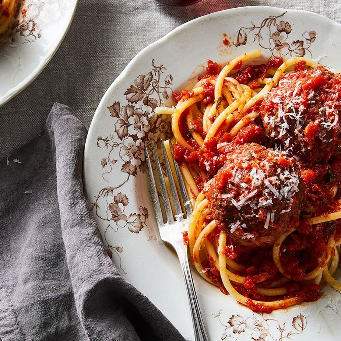 Domenica Marchetti's Eggplant & Porcini "Meatballs" in Tomato Sauce