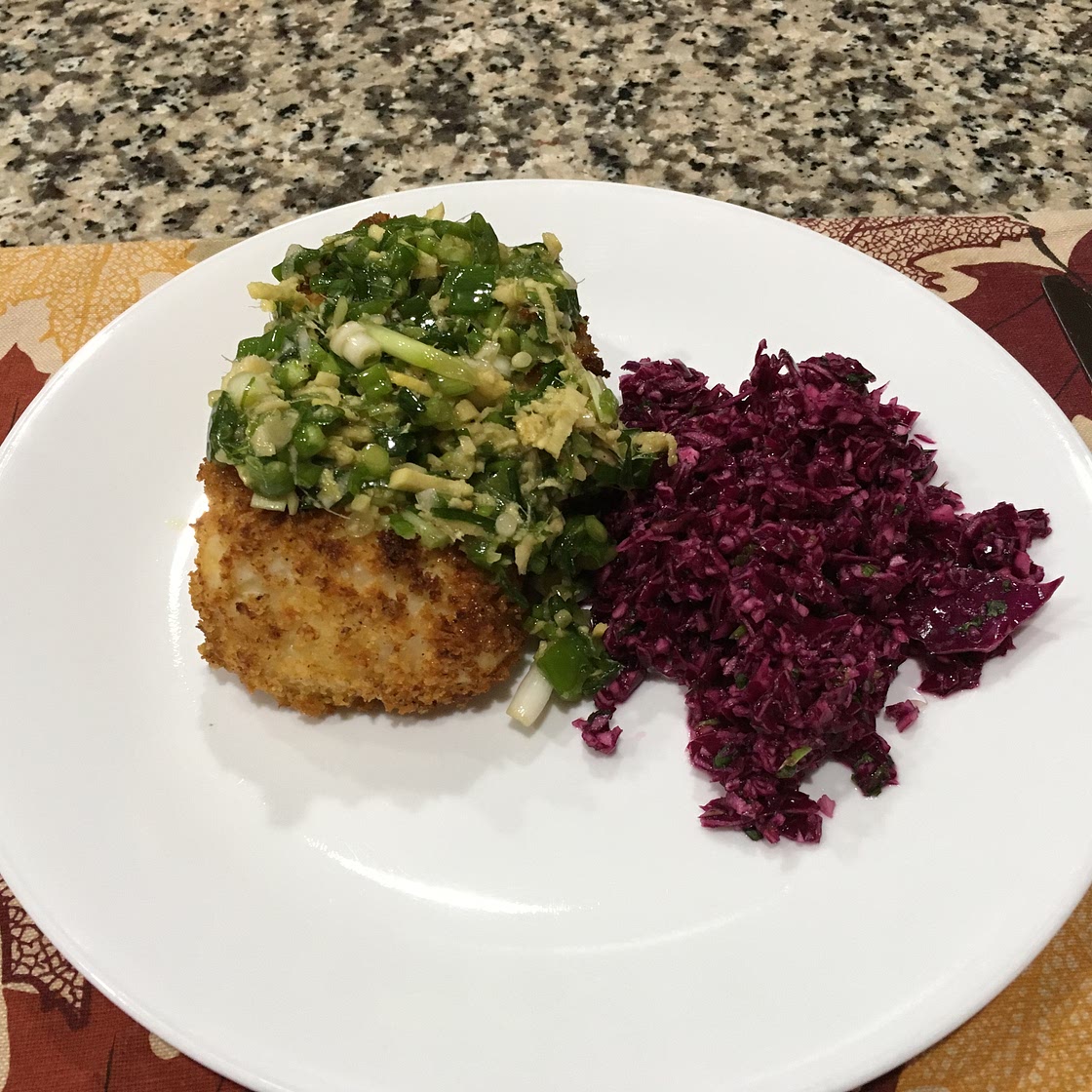 Air-Fried Crumbed Fish