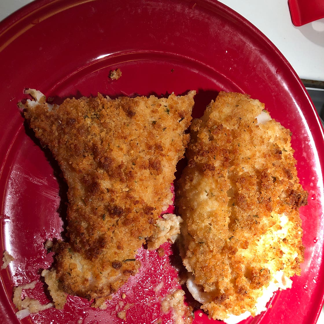 Air-Fried Crumbed Fish