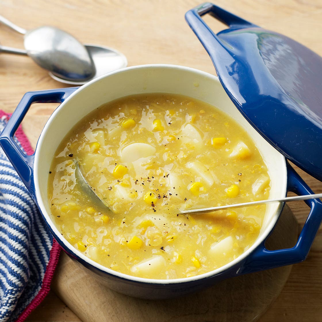 Easy sweetcorn chowder