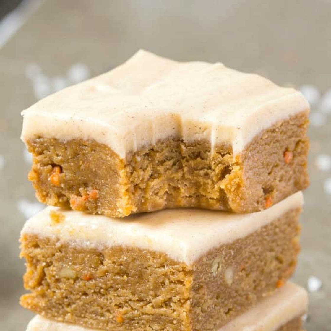 Healthy No Bake Carrot Cake Breakfast Bars