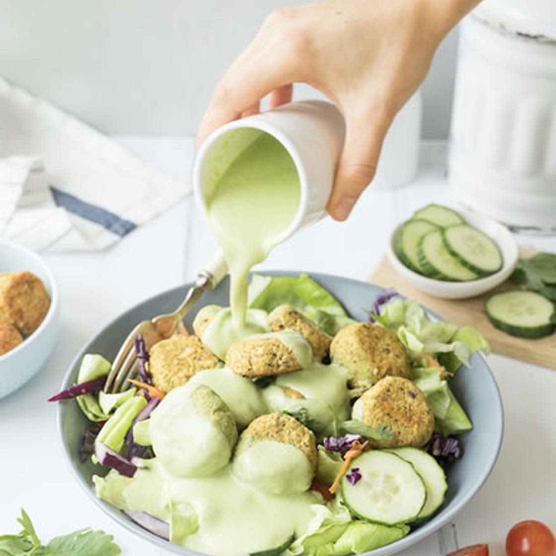 Baked Falafel Salad