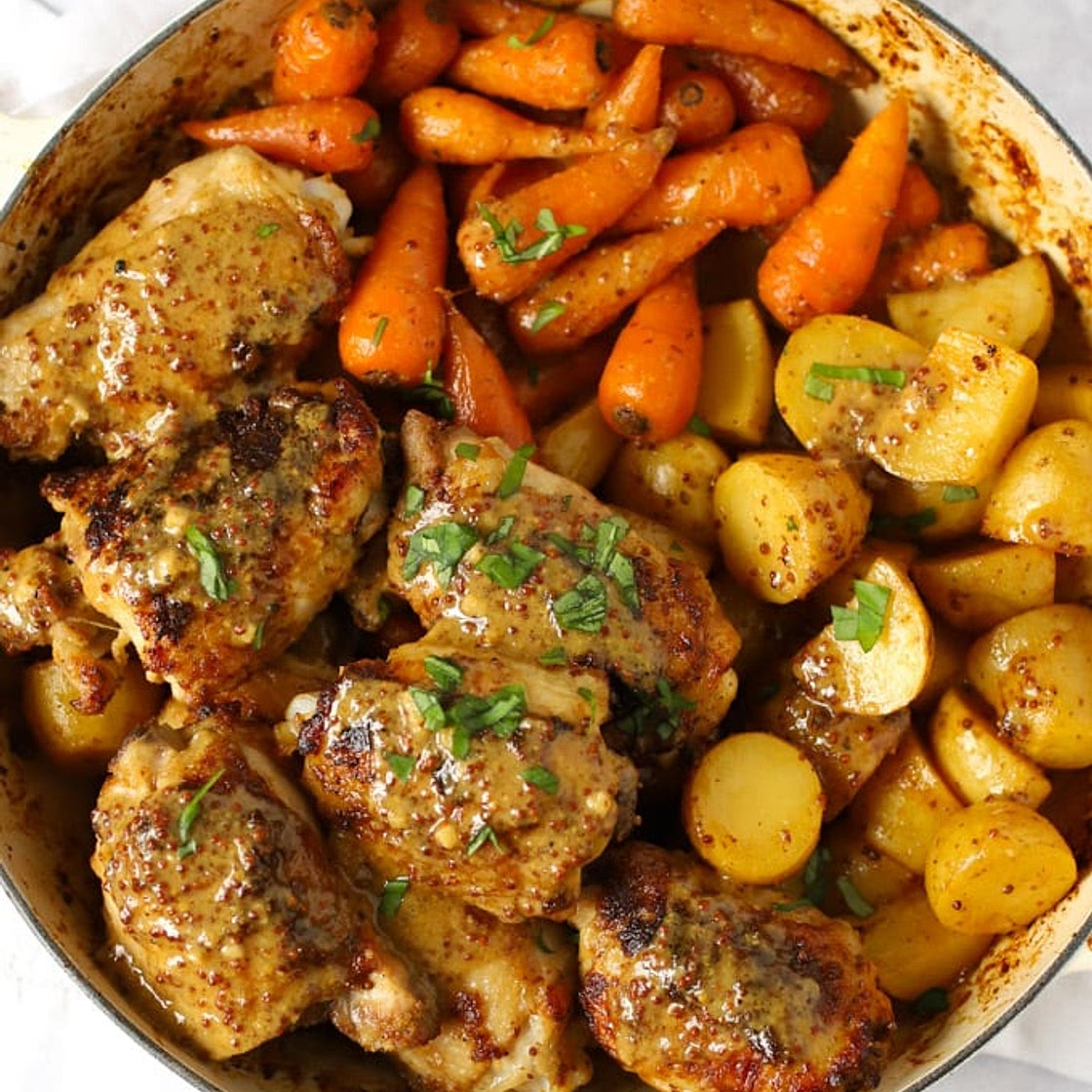 Honey Mustard Chicken Traybake