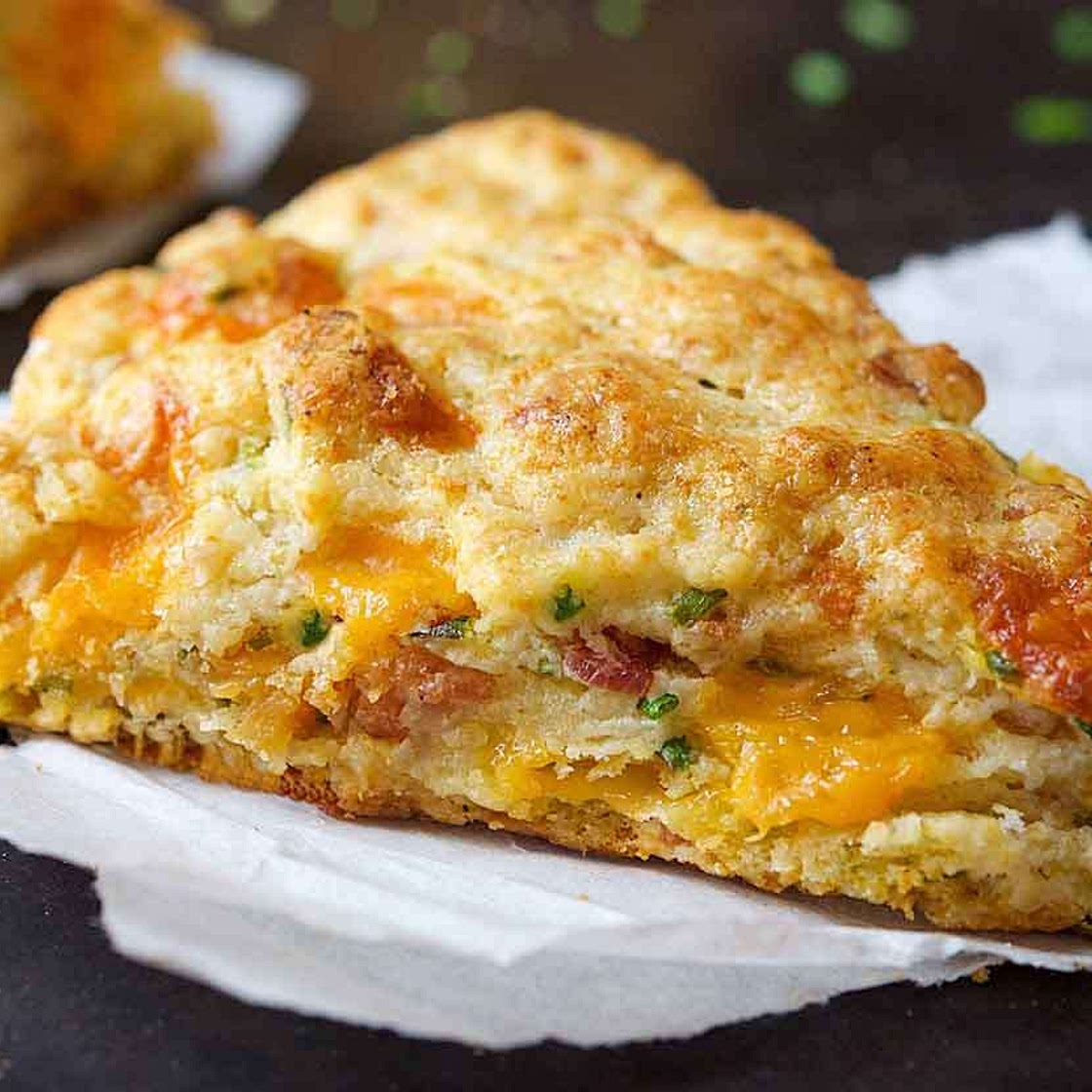 Bacon-Cheddar-Chive Scones