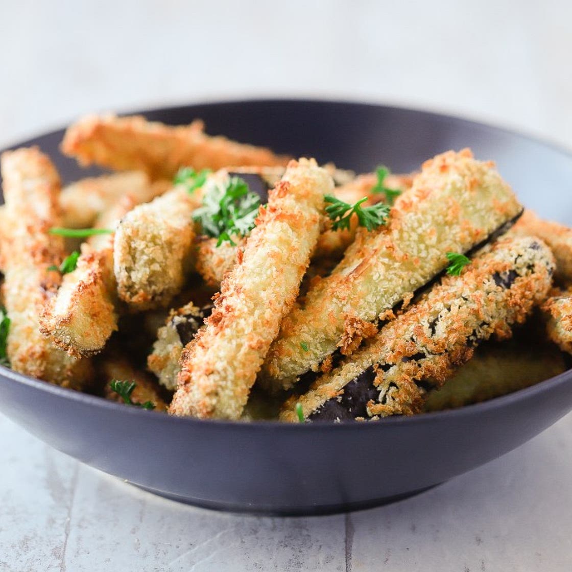 Air Fryer Fried Eggplant