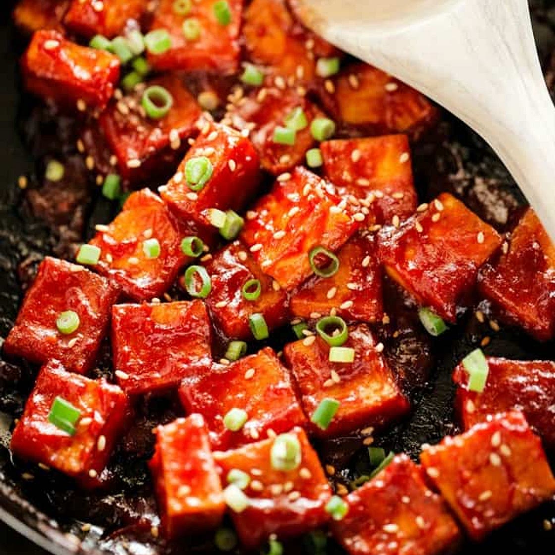 Korean Tofu with Spicy Korean Ketchup