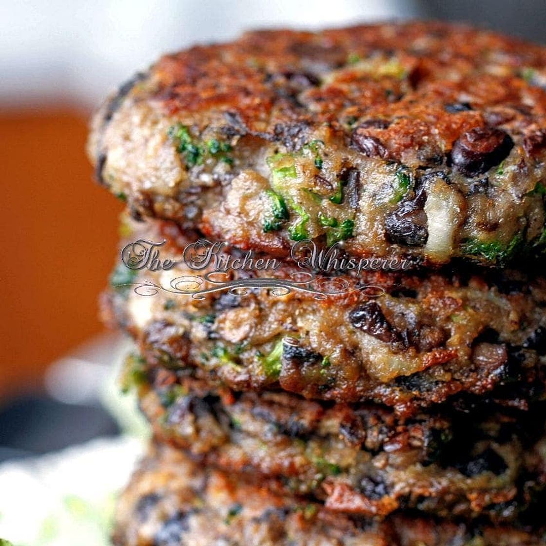 Chunky Portabella Veggie Burgers