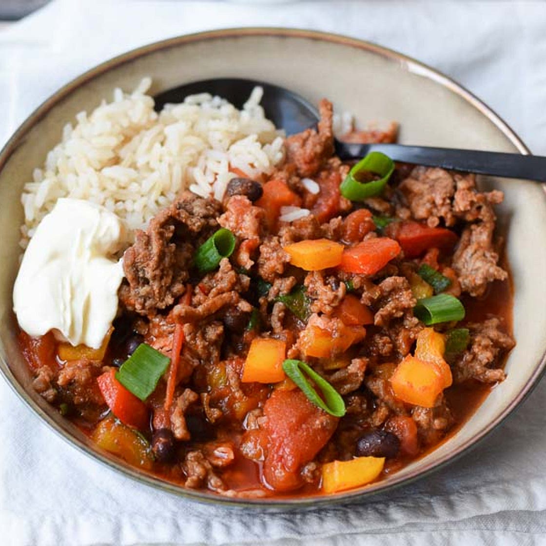 Low FODMAP chili con carne
