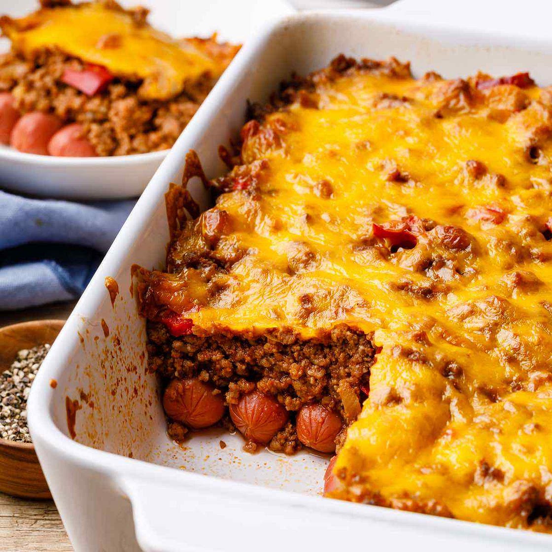 Chili Dog Keto Casserole