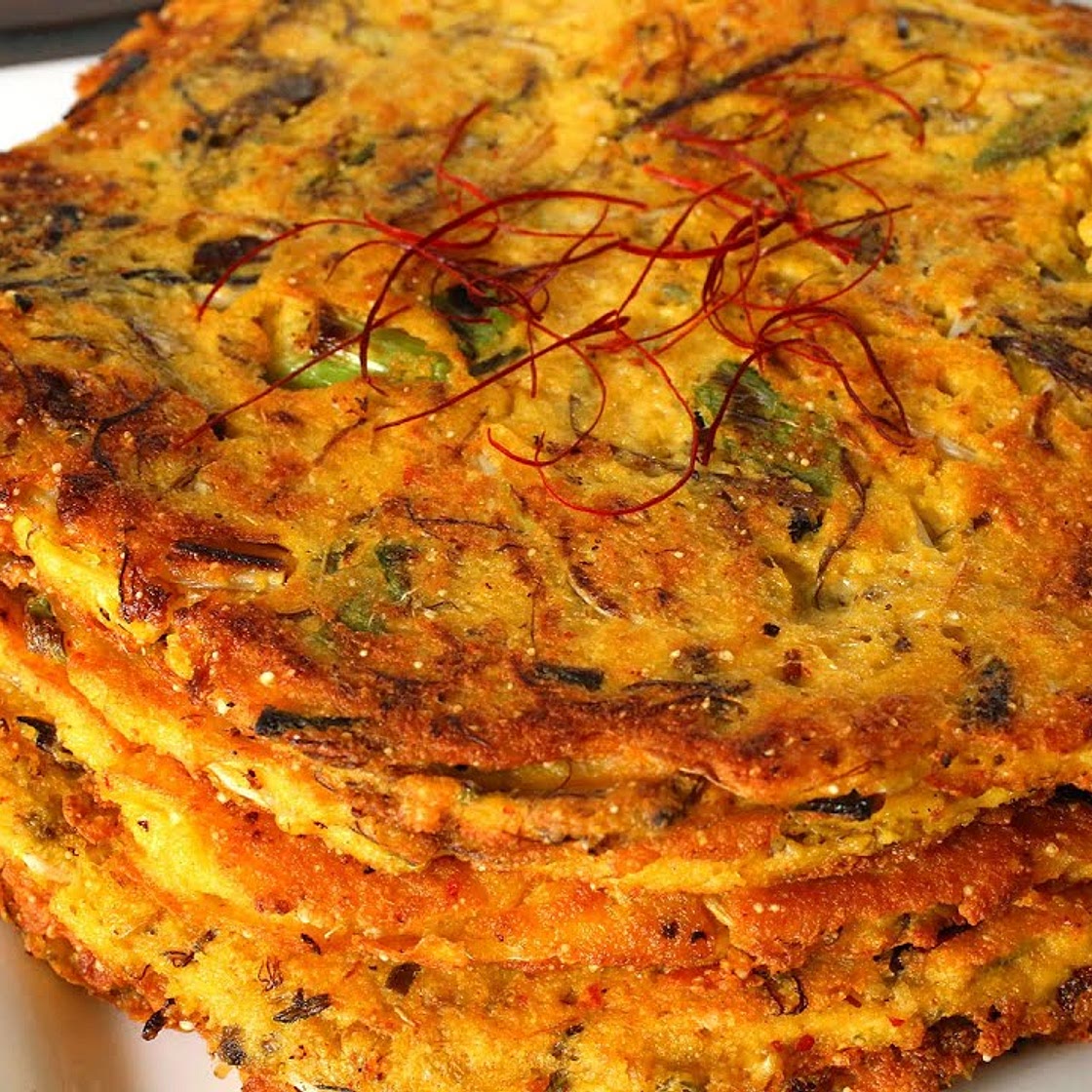 Mung Bean Pancakes (Bindaetteok)