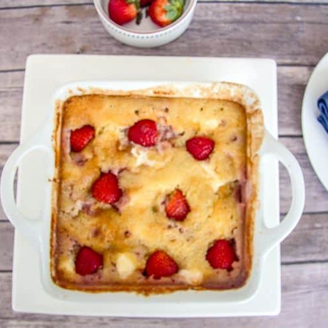 Strawberry Cream Cheese Cobbler