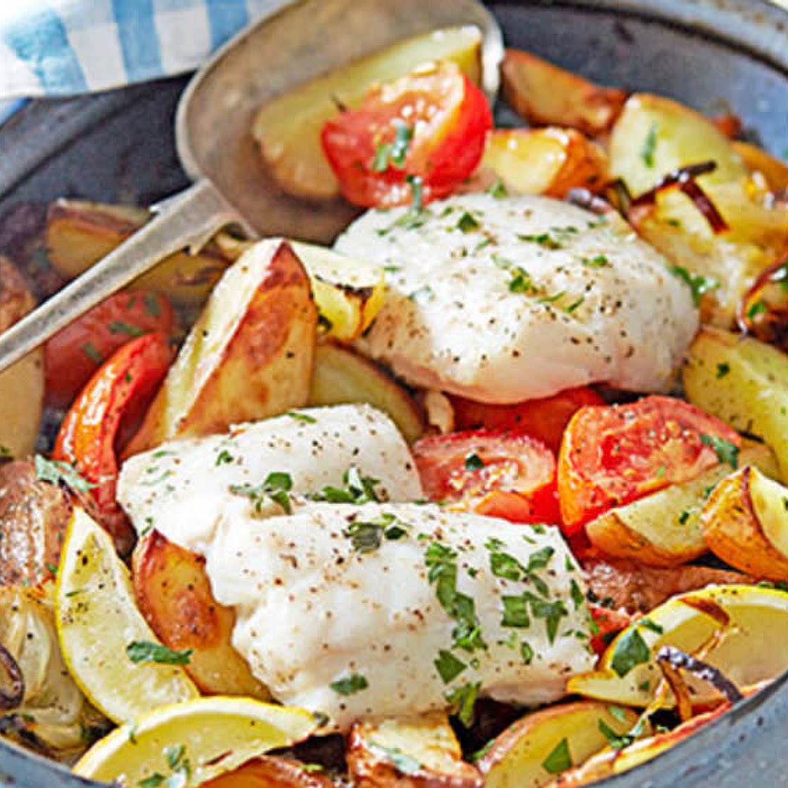 Greek-Style Roast Fish