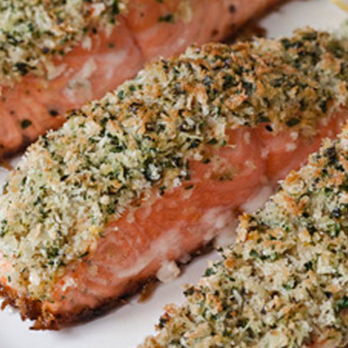 Panko-Crusted Salmon