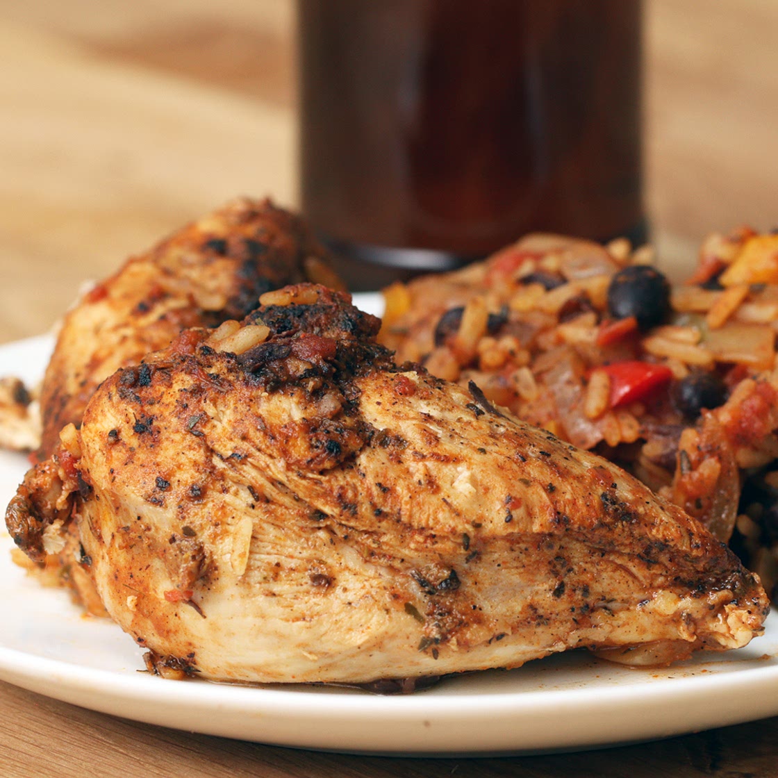 One Pot Cajun Chicken & Rice Recipe by Tasty