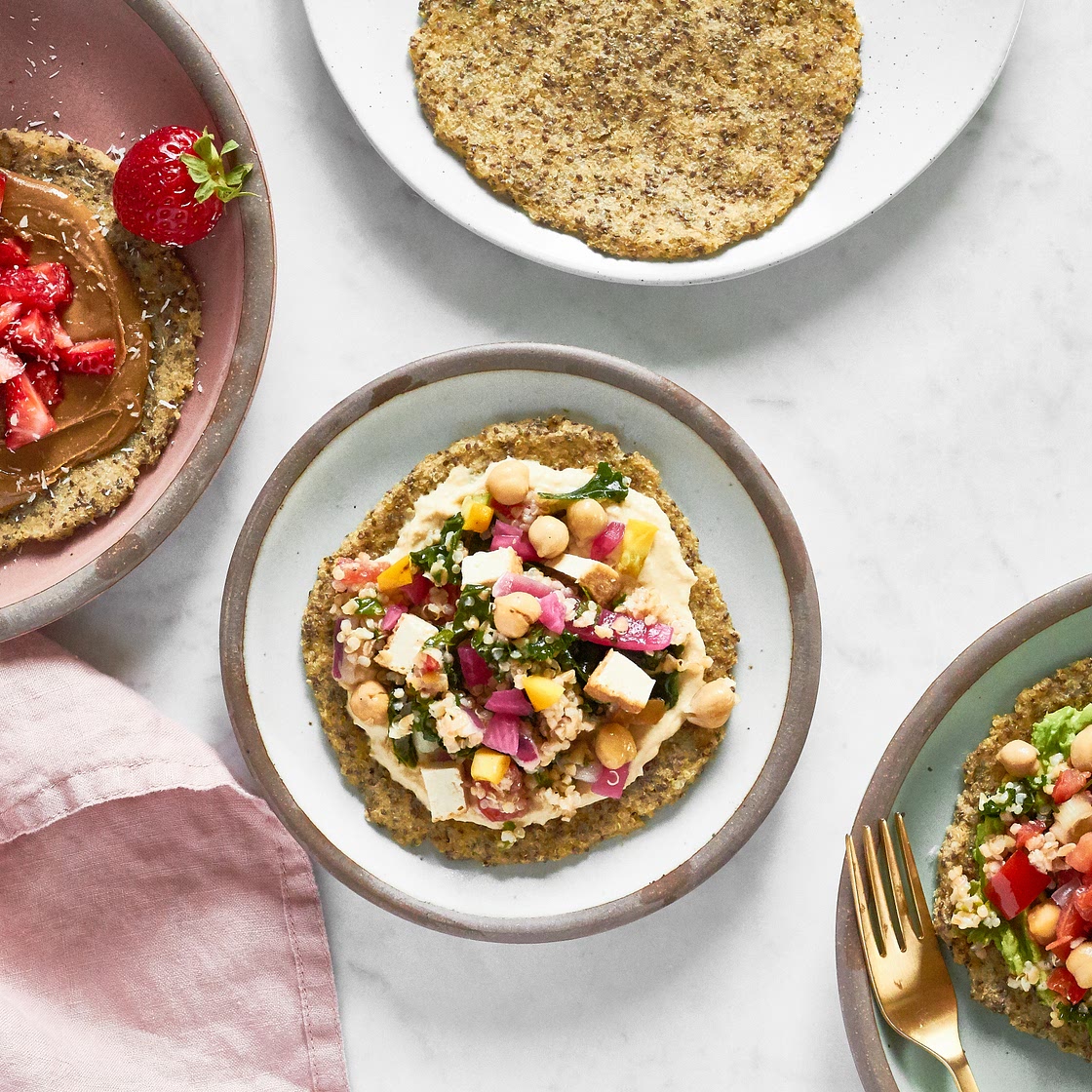 3-Ingredient Chia and Quinoa Flatbread