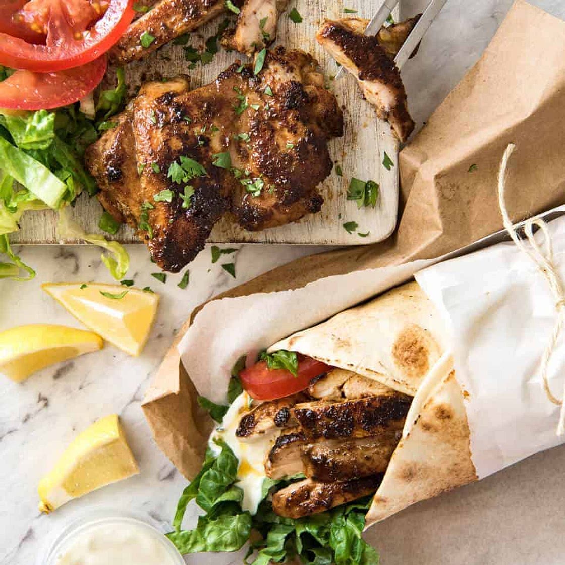 Chicken Shawarma & Turkish Flatbread