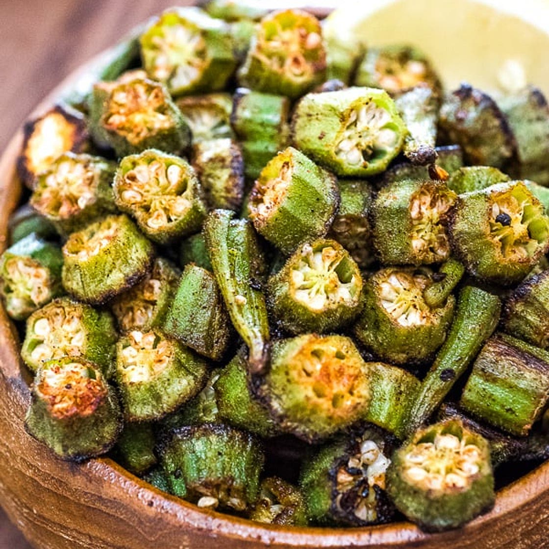 EASY BAKED OKRA
