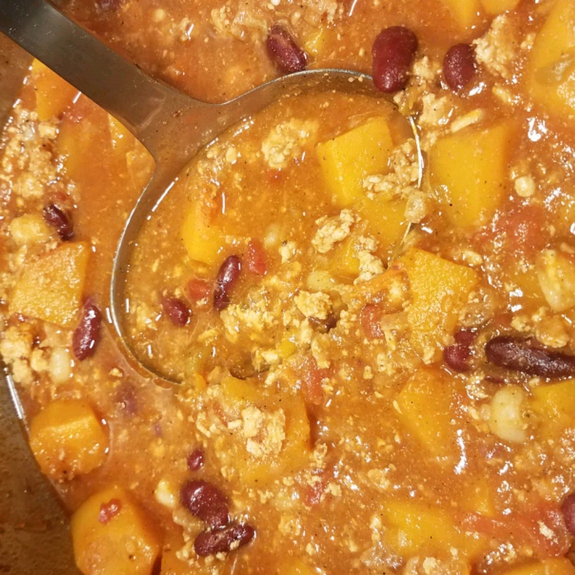 Butternut Squash and Turkey Chili