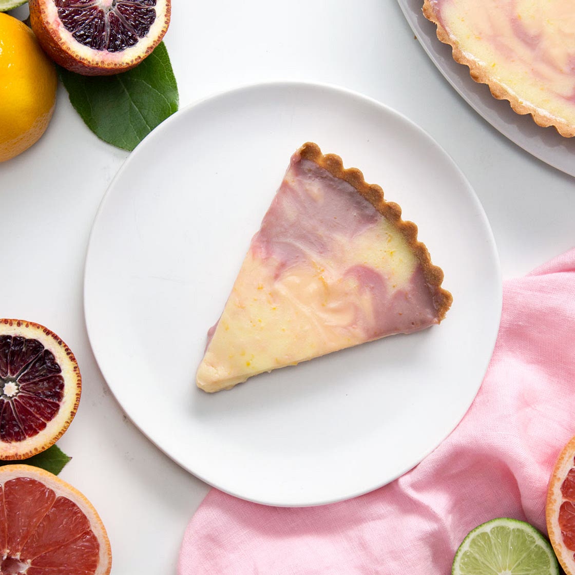 Marbled Citrus Tart