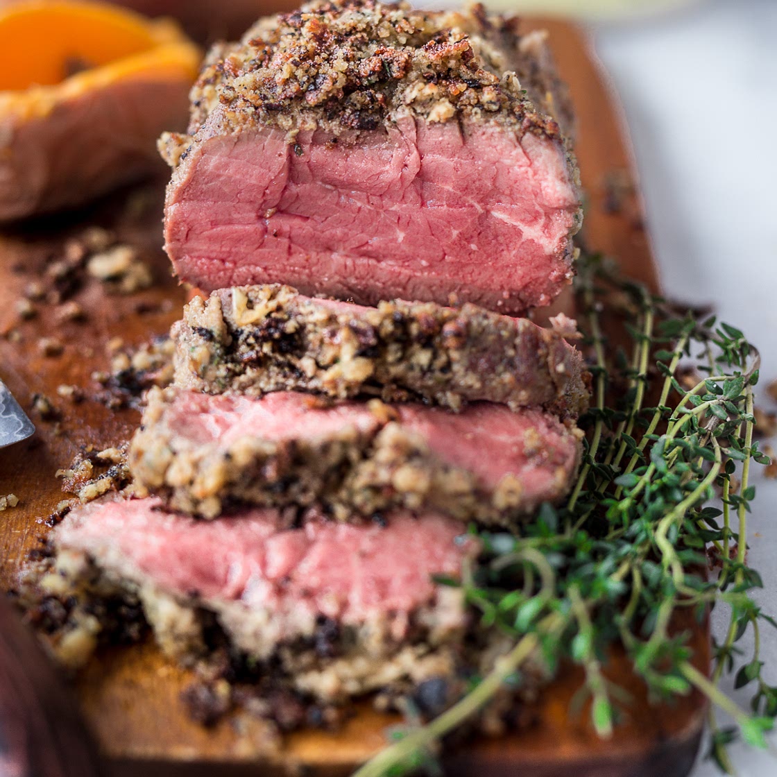 Herb & Almond Crusted Beef Tenderloin | PrimalGourmet