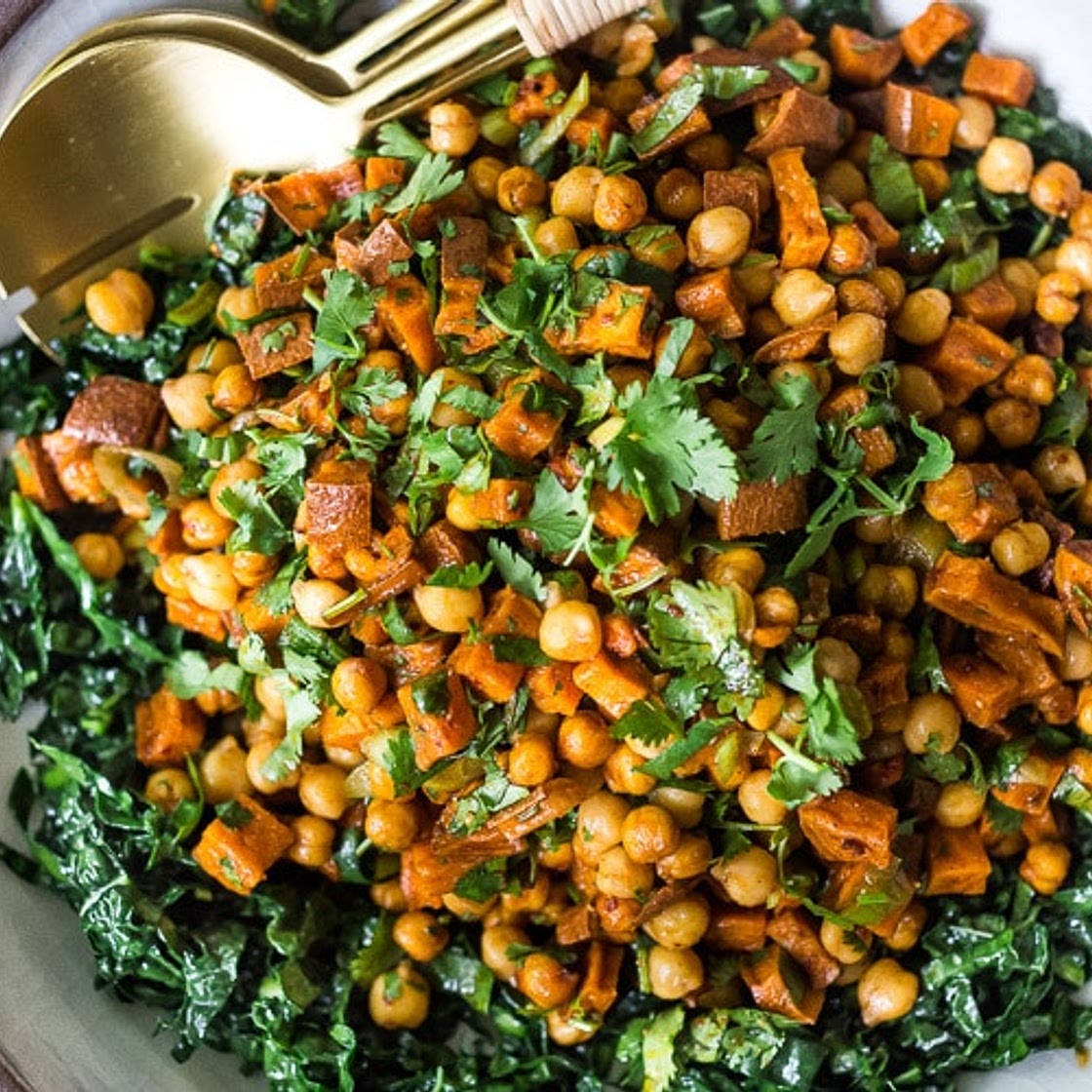 Moroccan Chickpea & Sweet Potato Salad