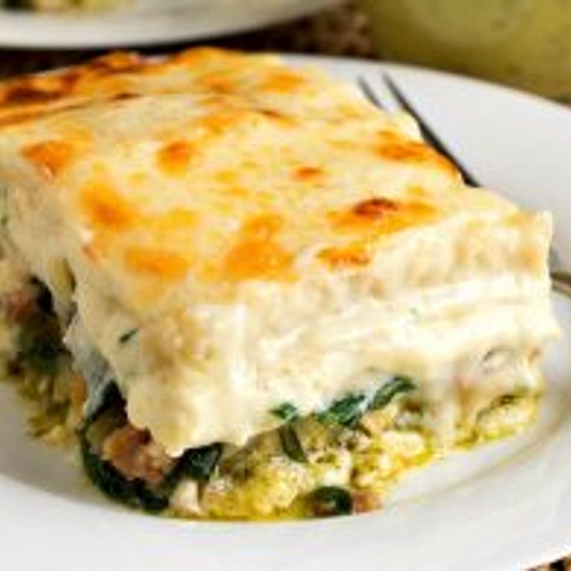 Chicken Lasagna with Pesto Cream Sauce
