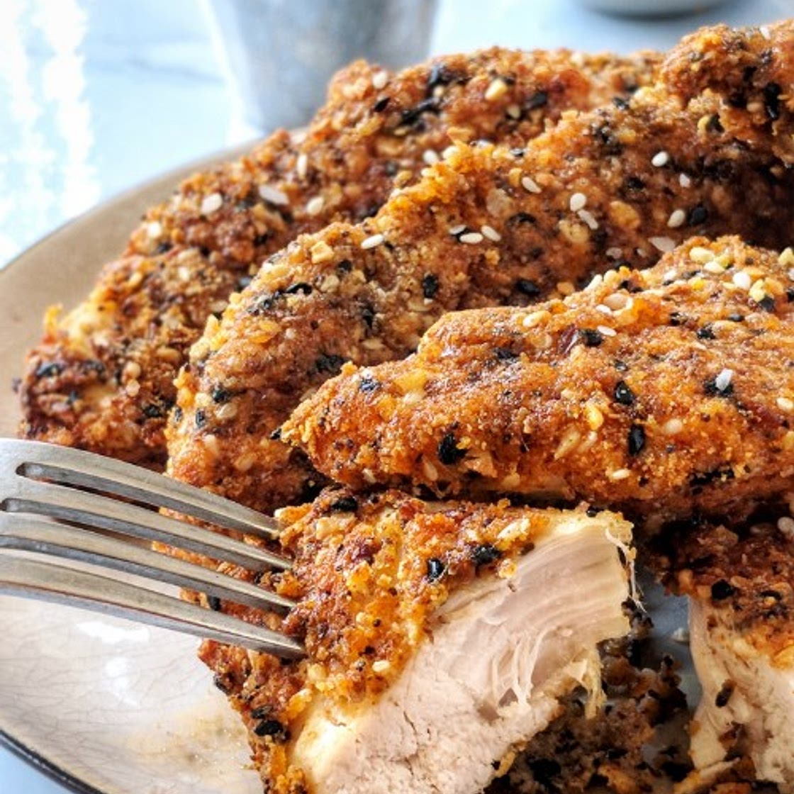 Everything Bagel Chicken Tenders | Air Fryer & Oven Instructions