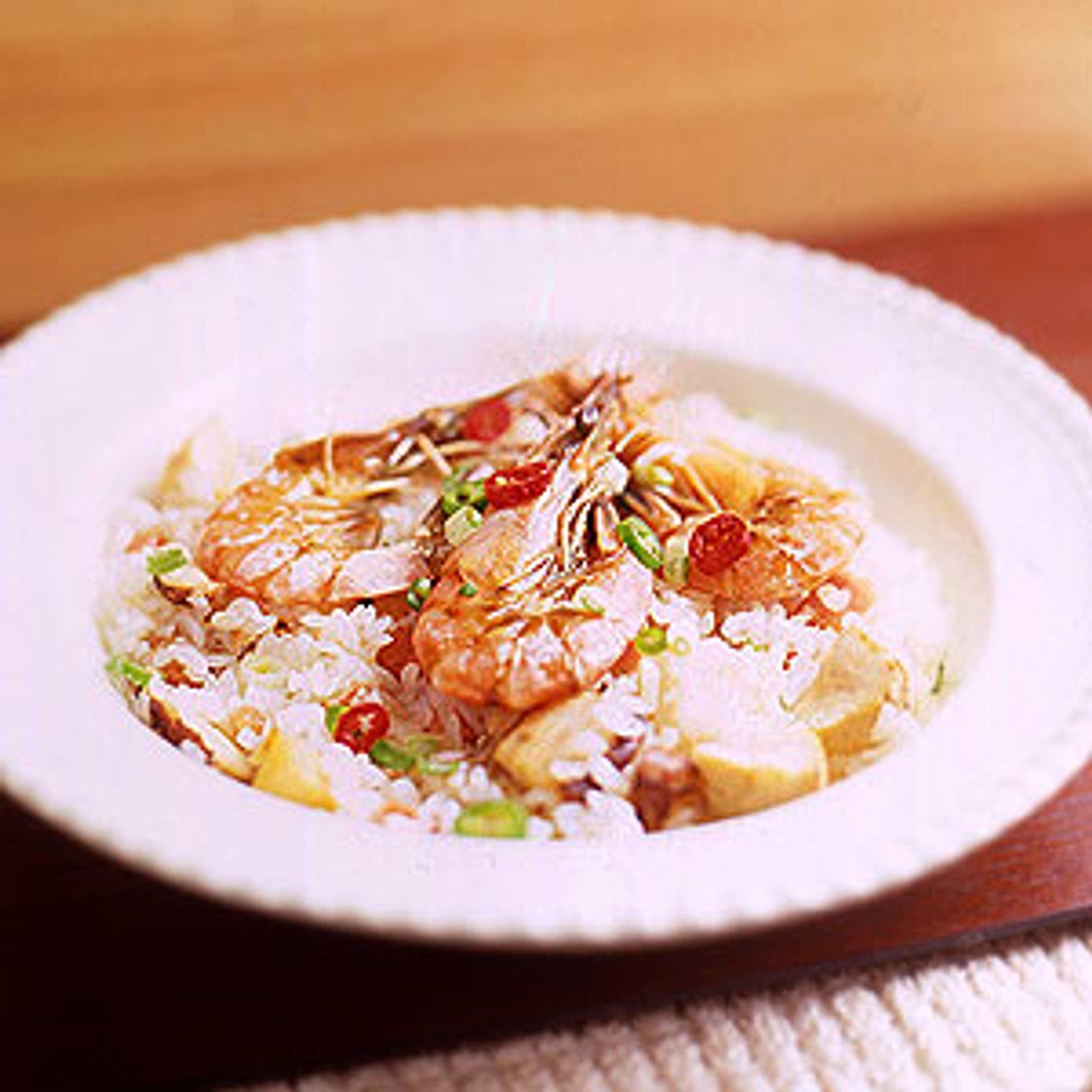 채소새우찜밥