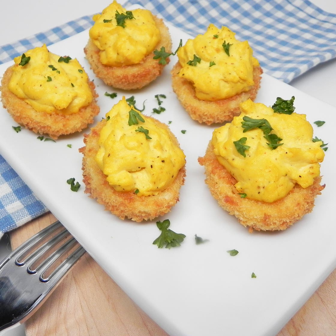 Crunchy Air-Fried Deviled Eggs
