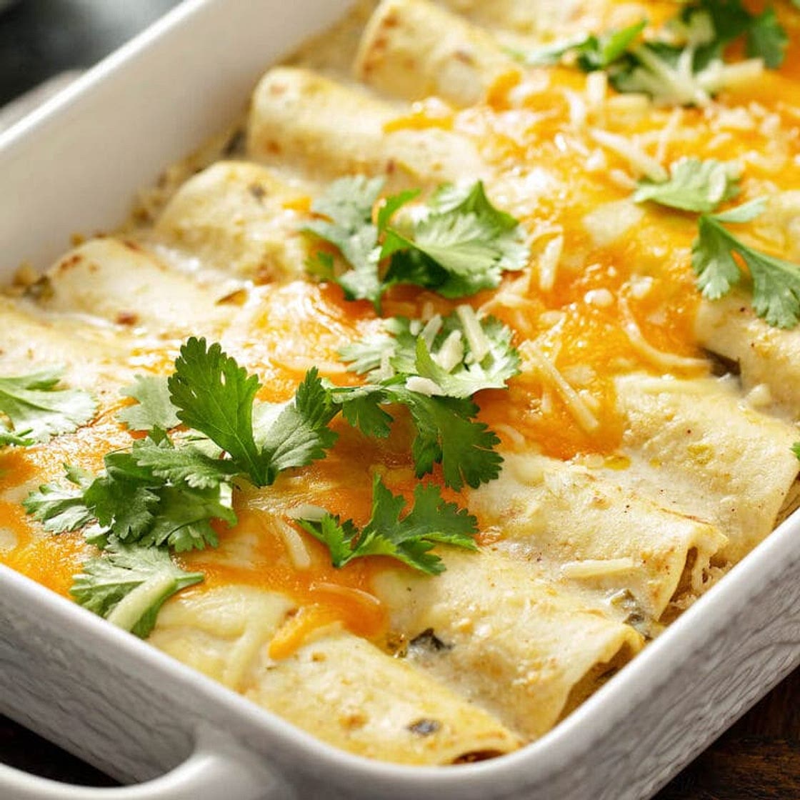 Sour Cream Chicken Enchiladas