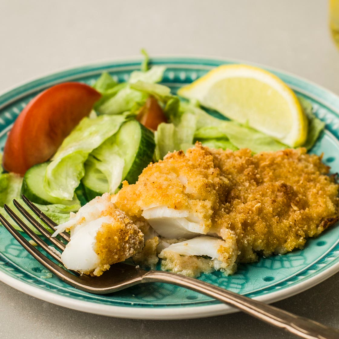 Easy Parmesan Breadcrumb Crusted Baked Fish