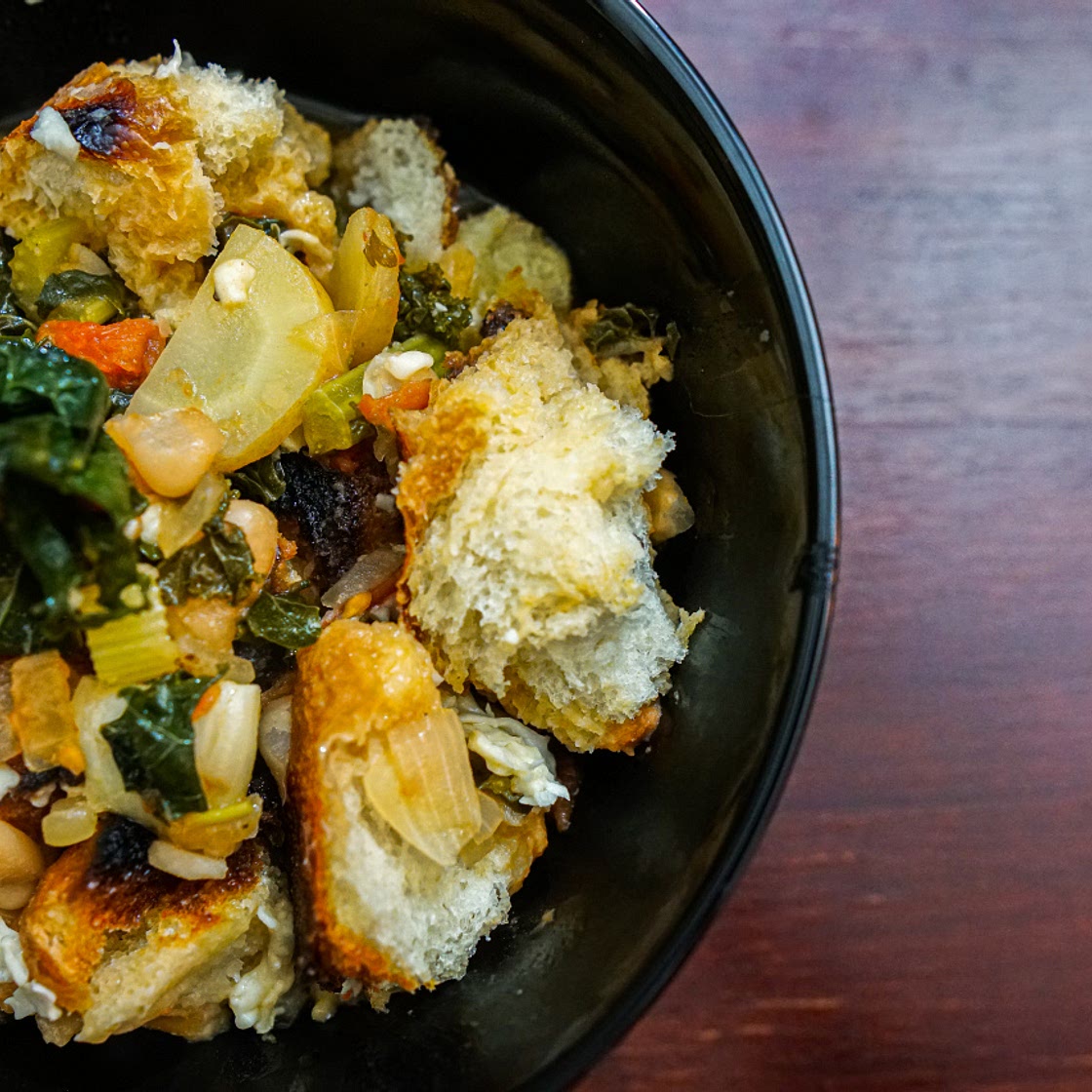 Ribollita: Tuscan White Bean & Kale Stew