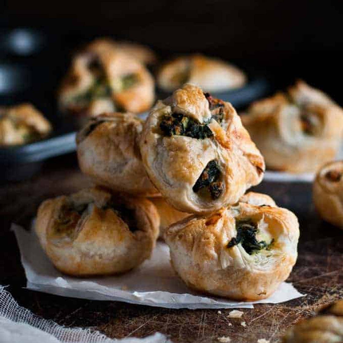Ricotta and Spinach Puff Pastry Bites