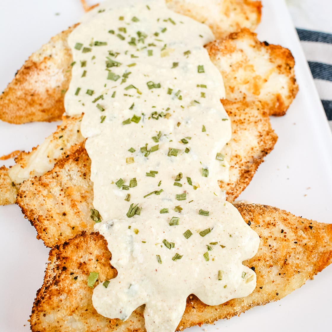 Parmesan Crusted Fish Fillets with a Dijon Mustard Sauce