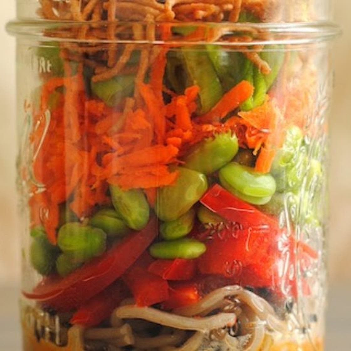 Asian Noodle Salad Jars
