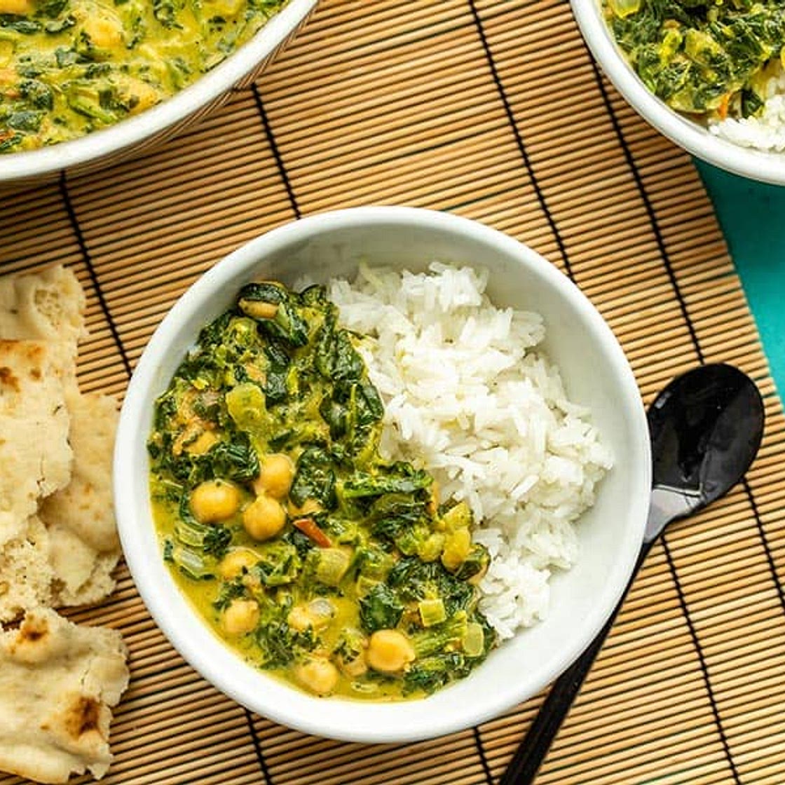 Chana Saag Curry