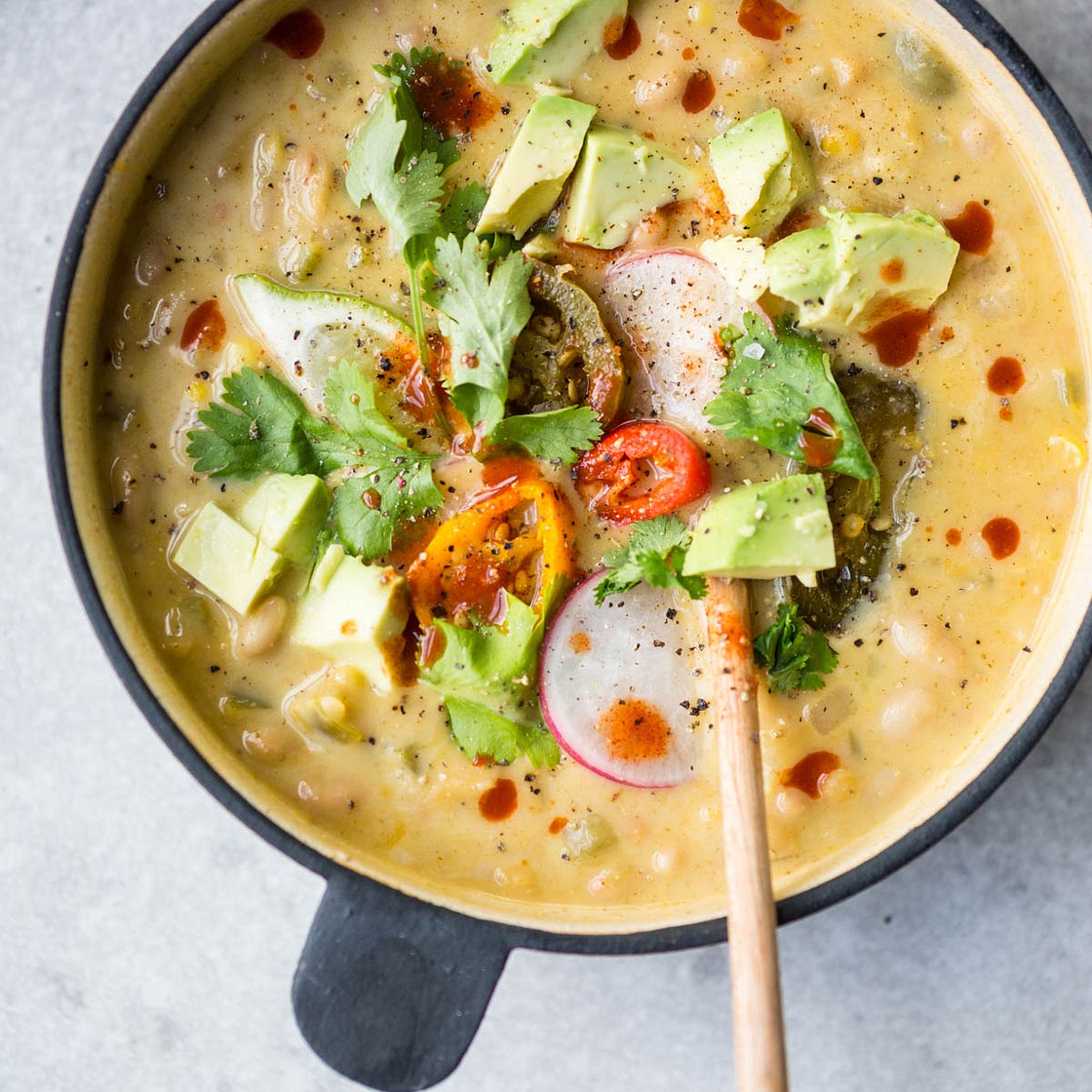 Creamy Vegetarian White Chili
