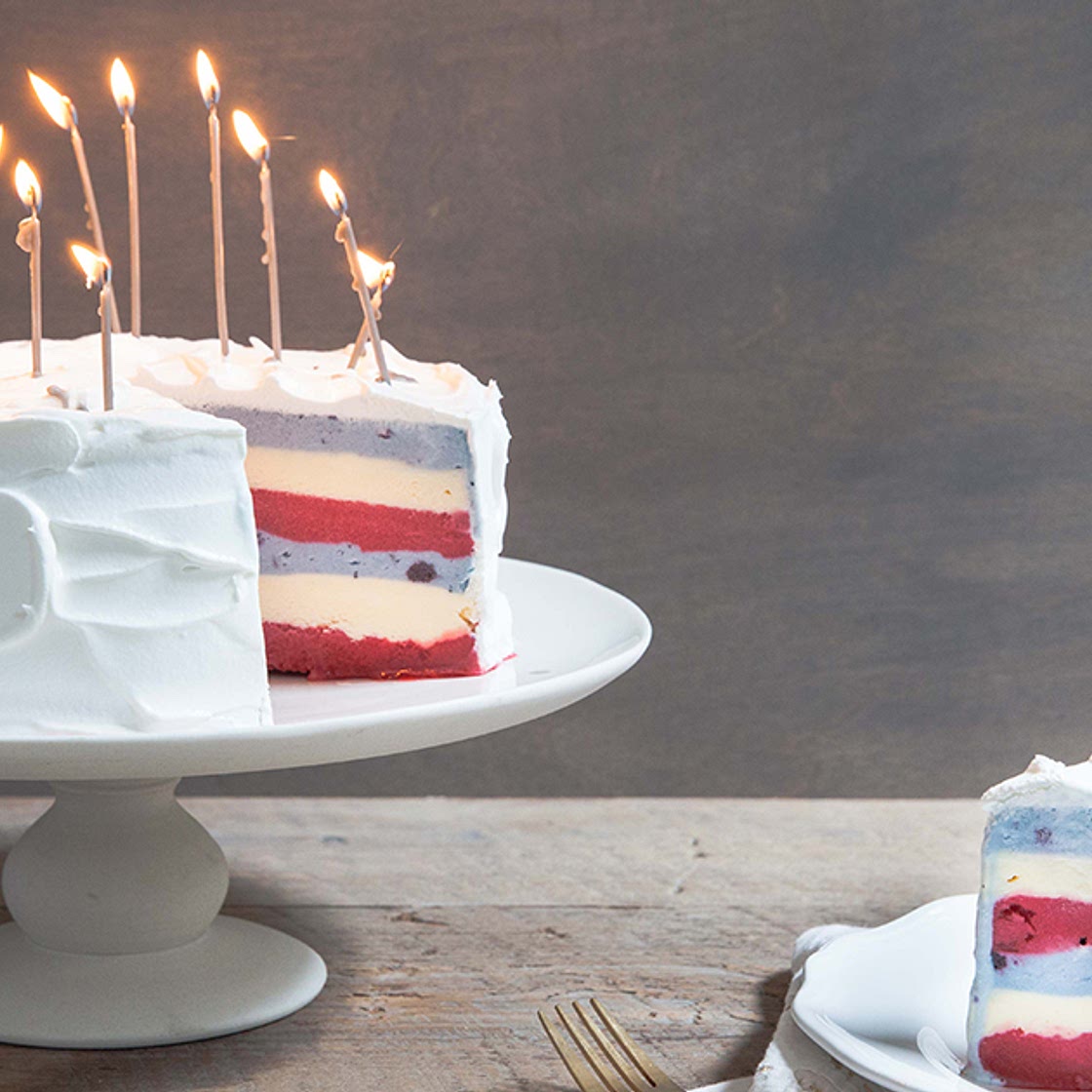 Fourth of July Ice-Cream Cake