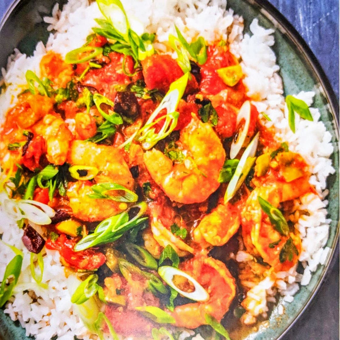 shrimp with tomatoes and warm spices