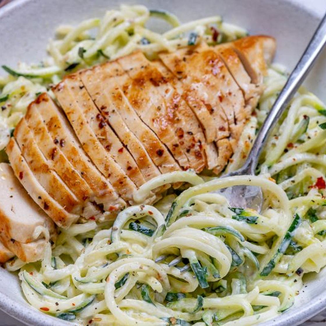Chicken Alfredo with Zoodles