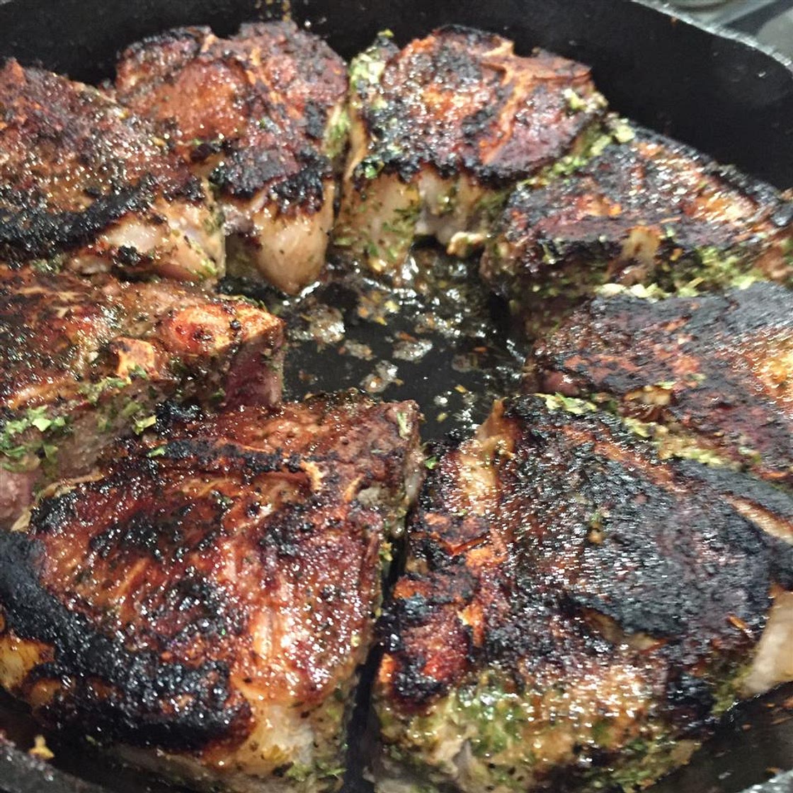 Grilled Lamb with Brown Sugar Glaze