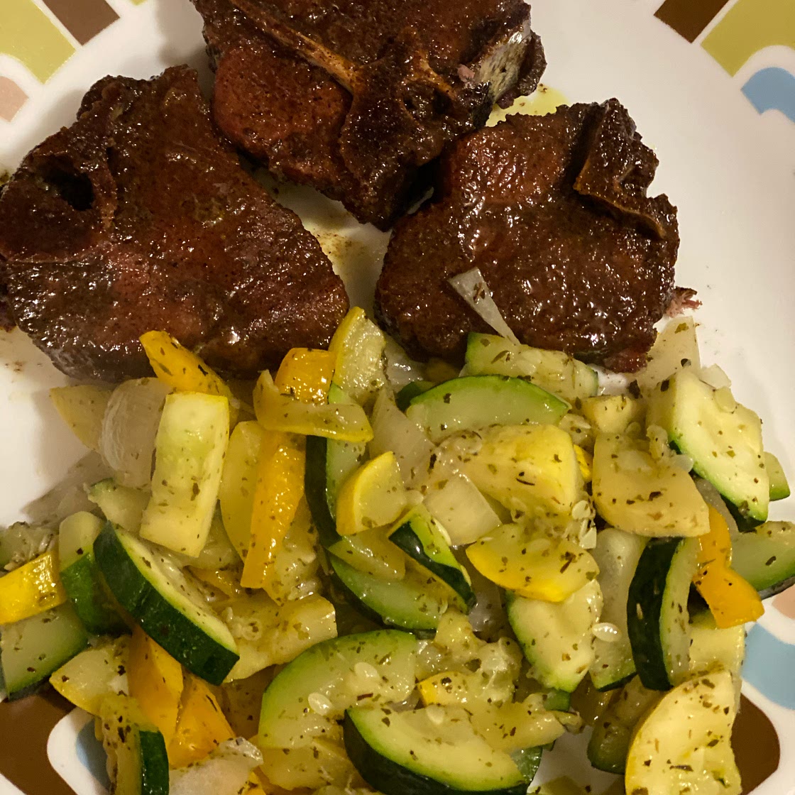 Grilled Lamb with Brown Sugar Glaze