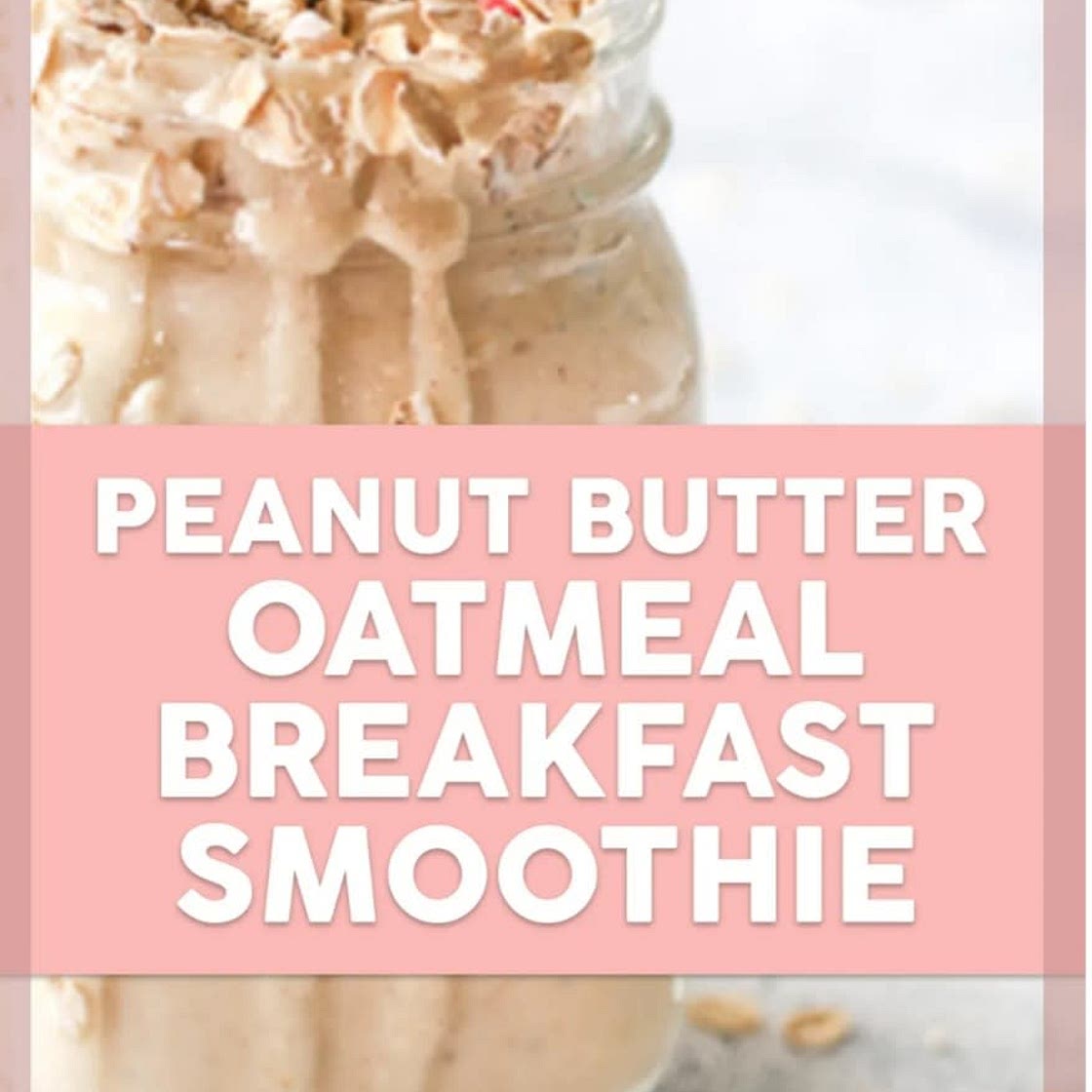 Peanut Butter Oatmeal Breakfast Smoothie